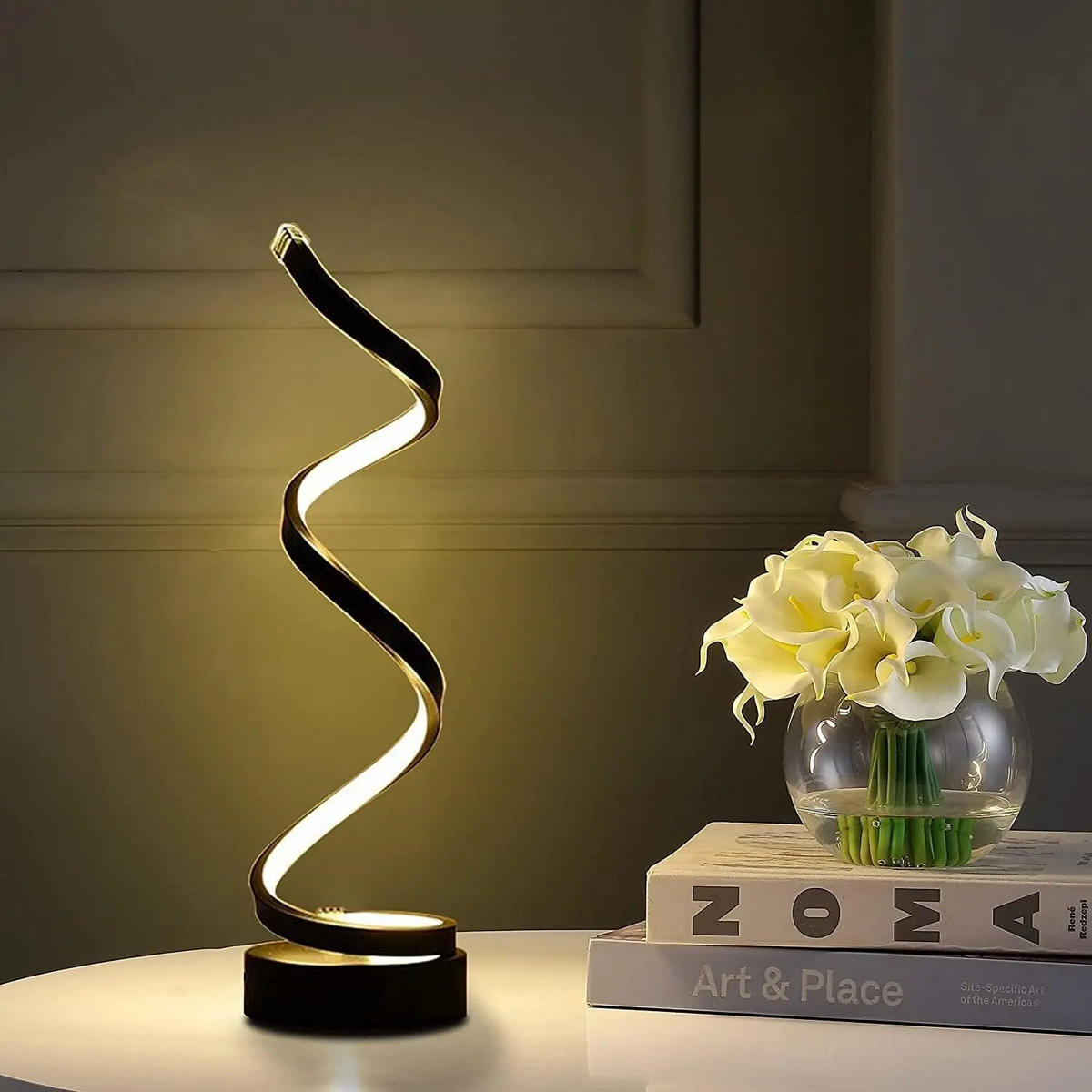 SwirlLume Atmosphärische LED-Tischleuchte – Schreibtischlampe – Ansicht 12 von 12