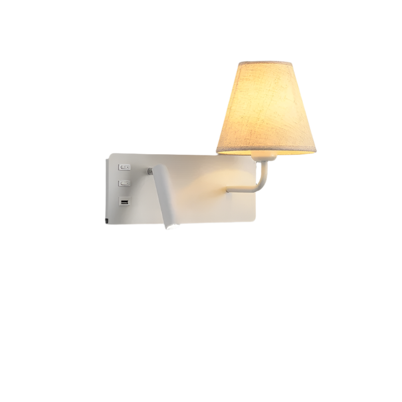 LumiRead Wandleuchte mit USB-Ladefunktion und Leselicht – Ansicht 5 von 16