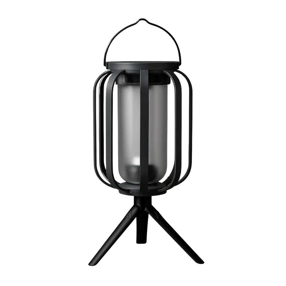 FlickerHaven Solar-Laterne im Vintage-Look mit Flammeneffekt – Solarleuchte aus Metall – Ansicht 3 von 6