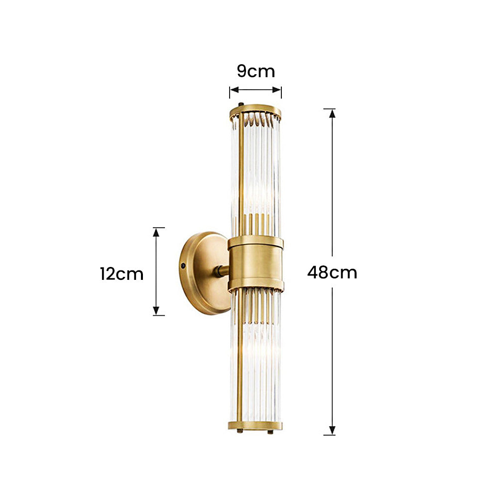 Auralite Goldene LED-Wandleuchte mit warmem Licht – Ansicht 10 von 10