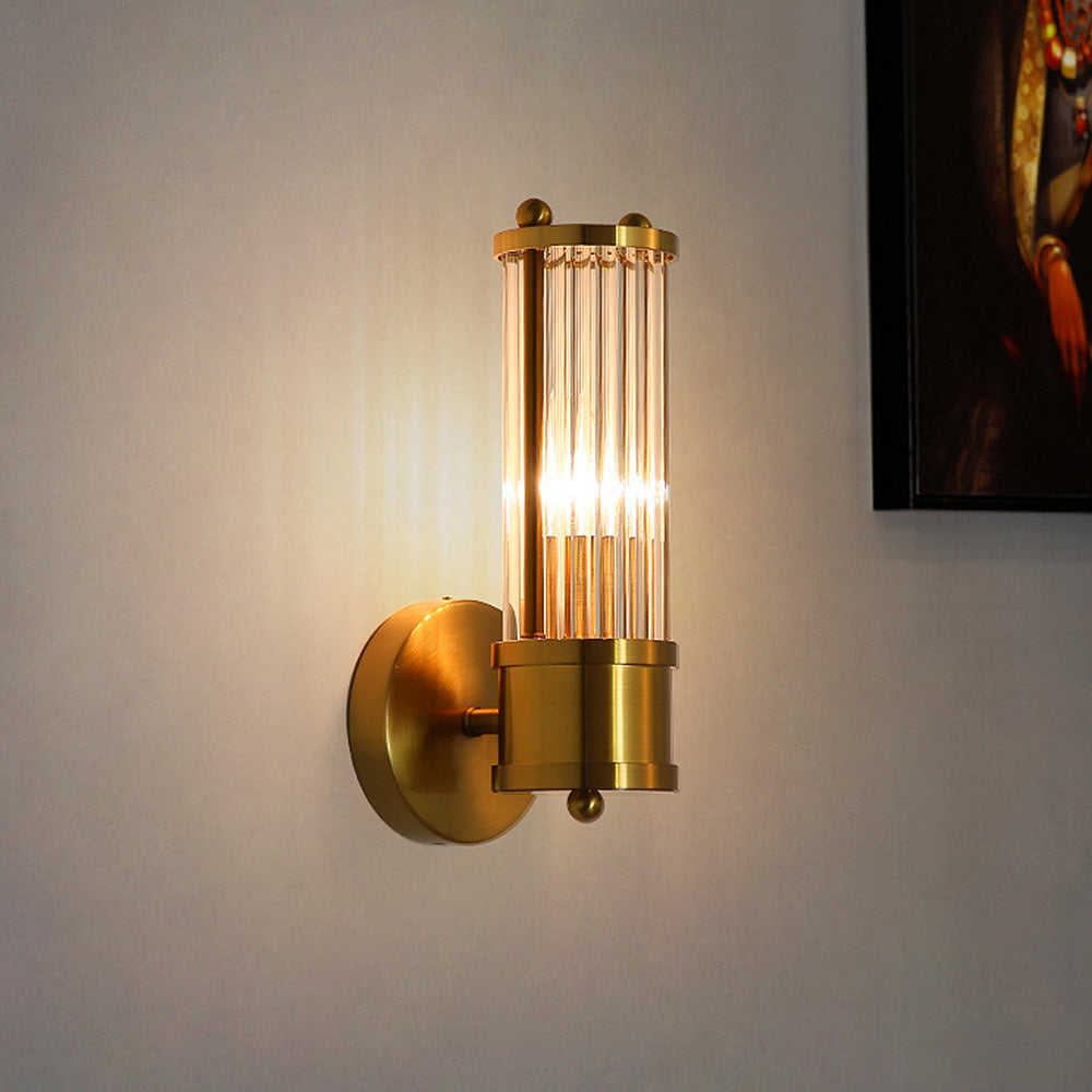 Auralite Goldene LED-Wandleuchte mit warmem Licht – Ansicht 2 von 10