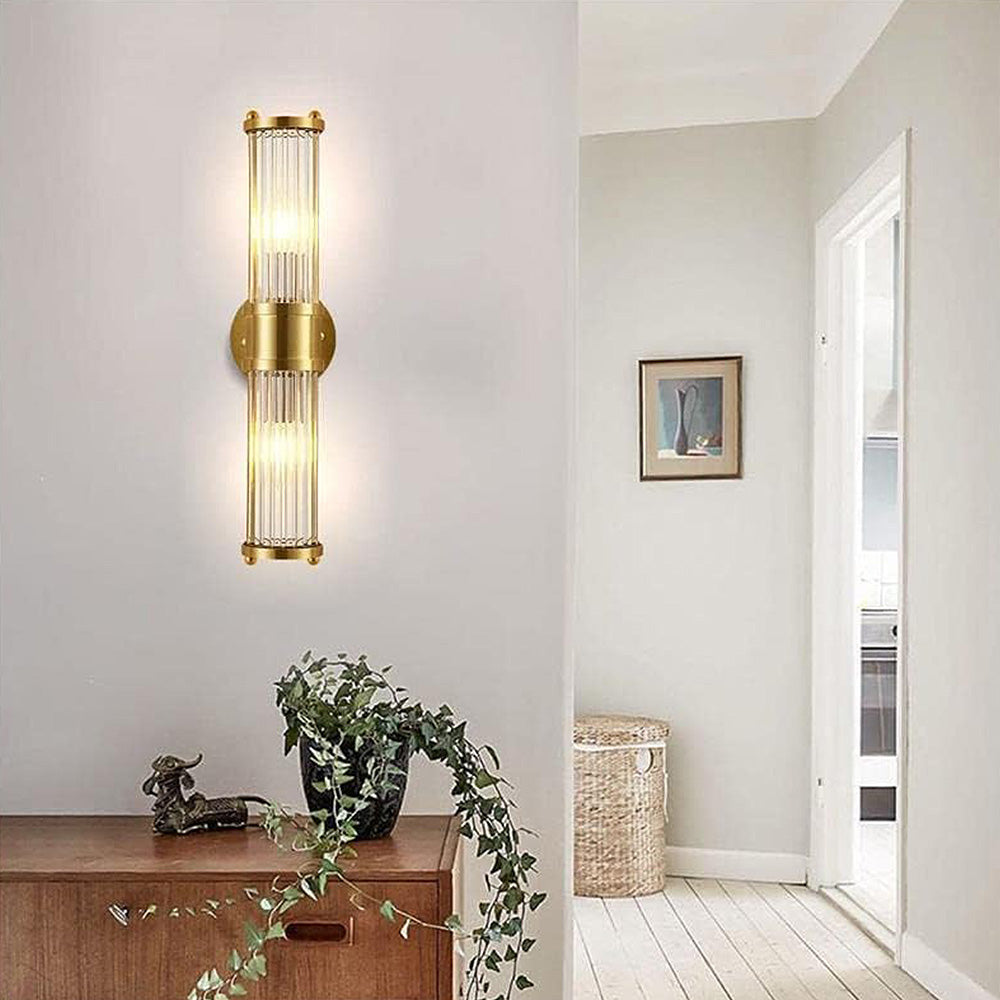 Auralite Goldene LED-Wandleuchte mit warmem Licht – Ansicht 8 von 10