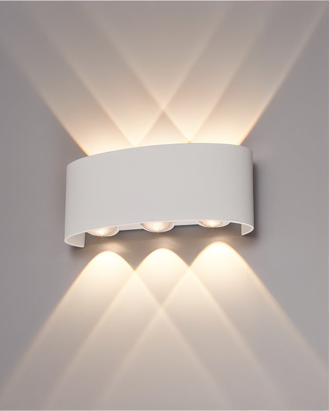 Wallure LED-Außenwandleuchte mit IP65-Wetterschutz aus Metall – Ansicht 8 von 8