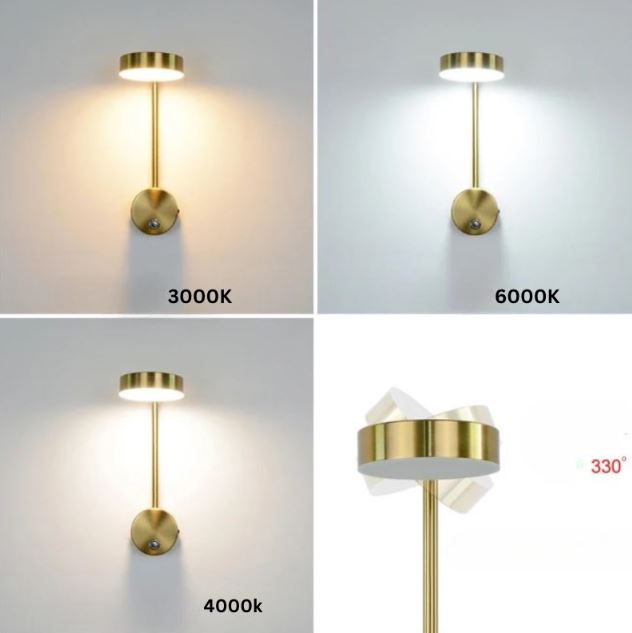 SeleneGlow Dimmbare LED-Wandleuchte mit Touch-Sensor – Ansicht 7 von 8