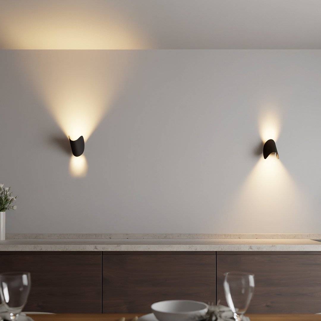 TwistArc Drehbare LED-Wandleuchte im Art-Déco-Stil – Ansicht 7 von 16