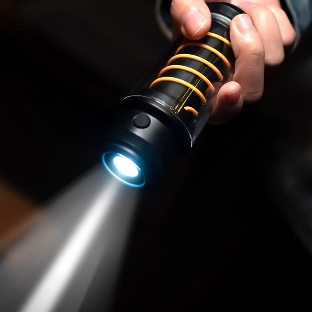 TerraGlow Wiederaufladbare LED-Campinglaterne mit USB-Akku – Gartenleuchte – Ansicht 2 von 7