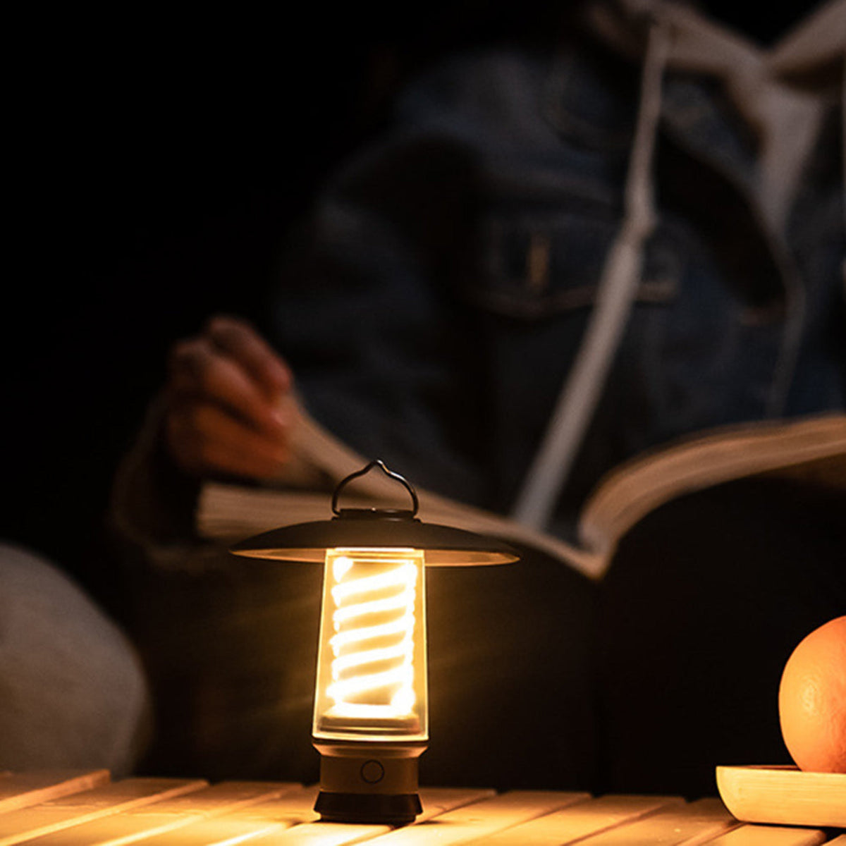 TerraGlow Wiederaufladbare LED-Campinglaterne mit USB-Akku – Gartenleuchte – Ansicht 6 von 7
