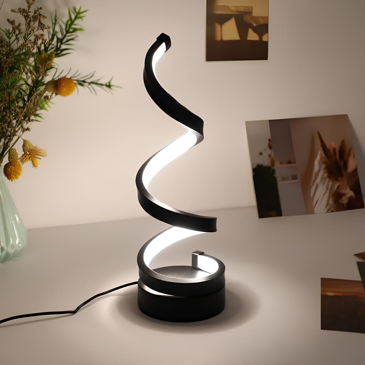 Spiro Moderne Spiralen-Tischleuchte – Ansicht 5 von 6