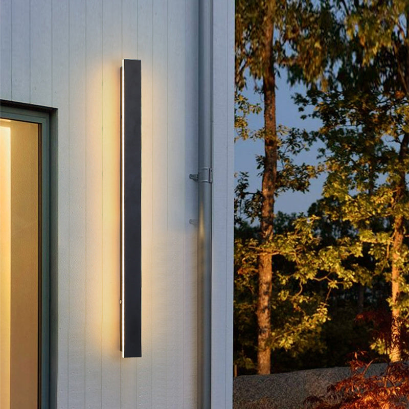 NoirTrail Schwarze LED-Wandleuchte mit 4 Lichtfarben aus Metall – Ansicht 3 von 24