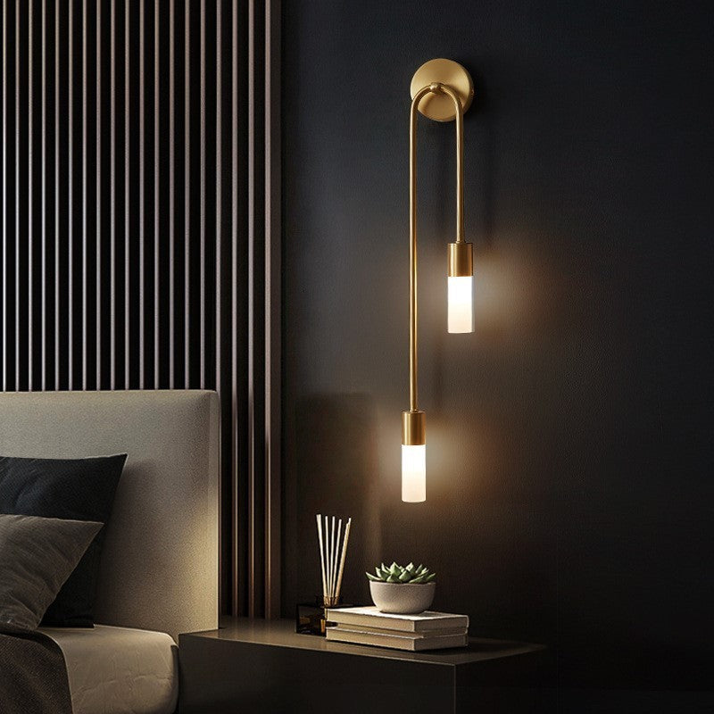DovaVerve Goldene LED-Wandleuchte mit Doppellicht