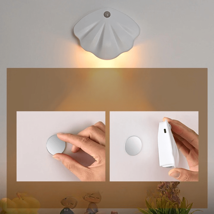 LunaShell LED-Nachtlicht mit Bewegungssensor – Ansicht 5 von 7