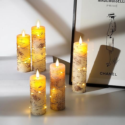GlowFlame LED-Kerzen-Set mit Flackereffekt – Ansicht 10 von 11