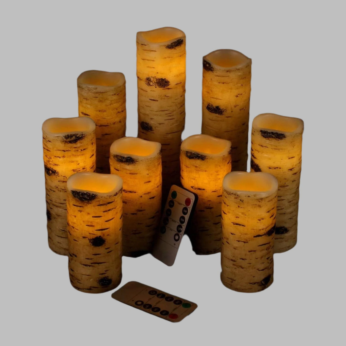 GlowFlame LED-Kerzen-Set mit Flackereffekt – Ansicht 2 von 11