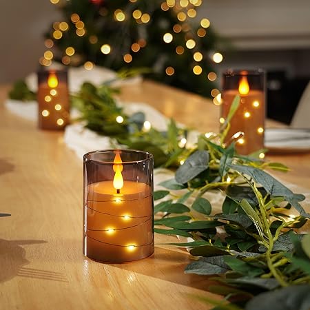 GlowFlame LED-Kerzen-Set mit Flackereffekt – Ansicht 7 von 11