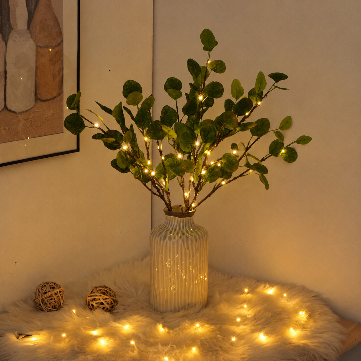 SilvaLux LED-Lichterzweig für Vasen mit Warmweißlicht – Lichterkette – Ansicht 2 von 8