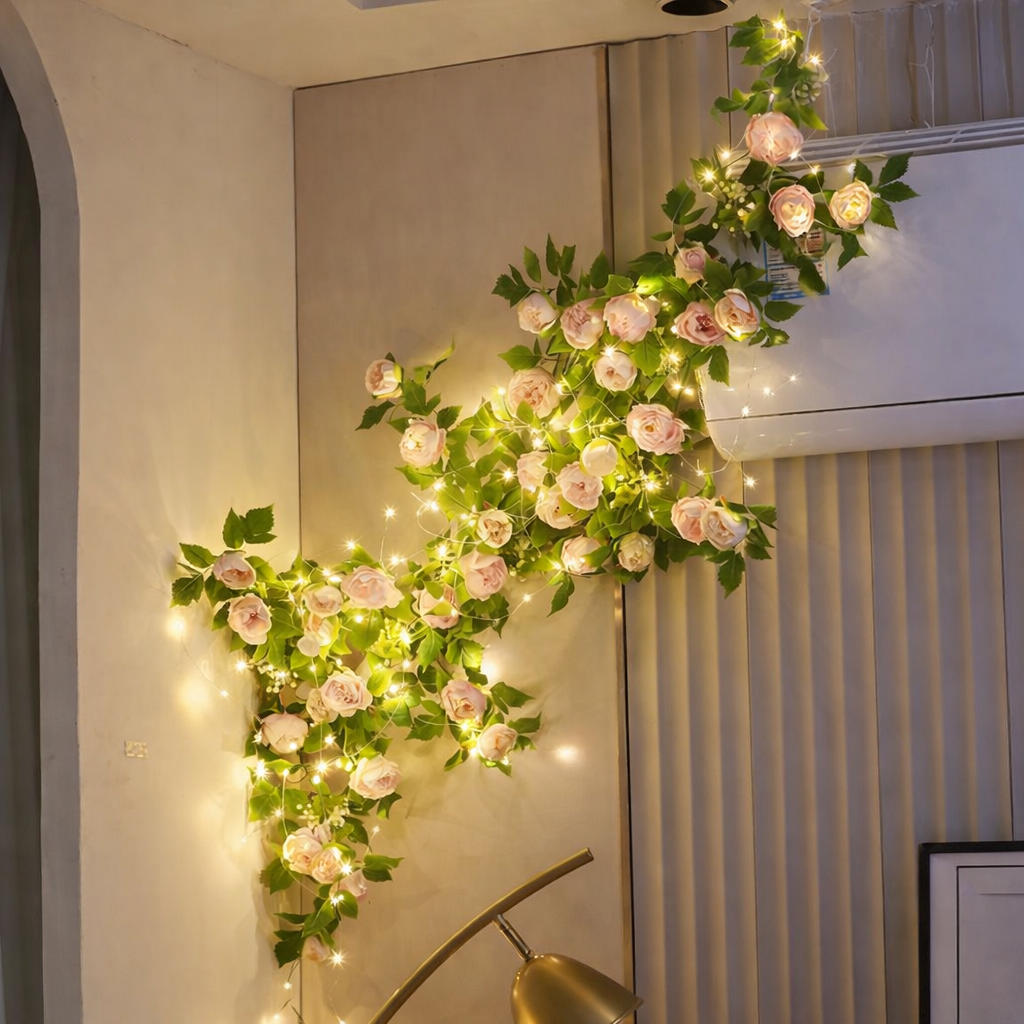 BloomLight LED-Rosengirlande für Wanddekoration – Lichterkette – Ansicht 3 von 5
