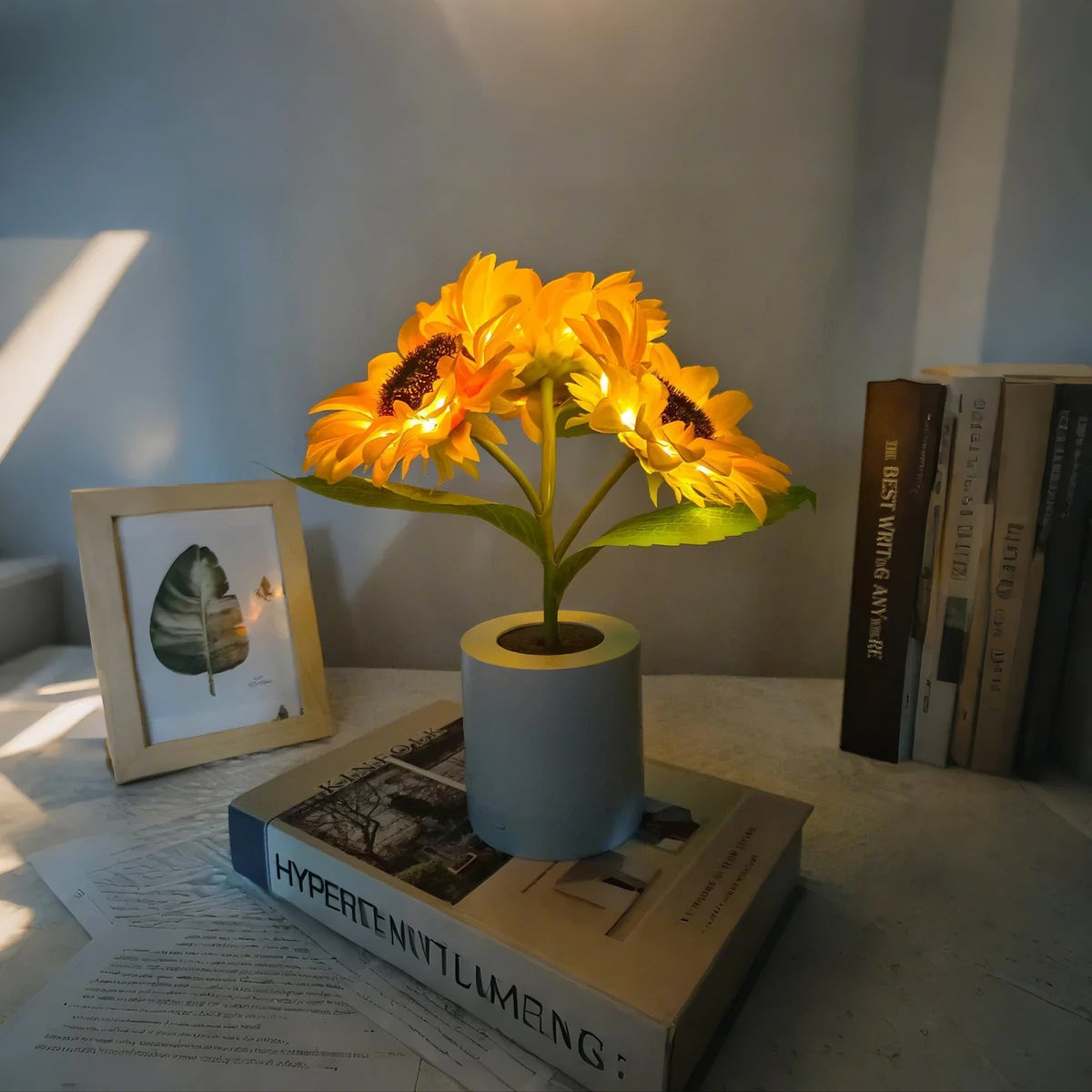 Sonnablum LED Tischlampe im Blütendesign – Tischleuchte – Ansicht 6 von 18