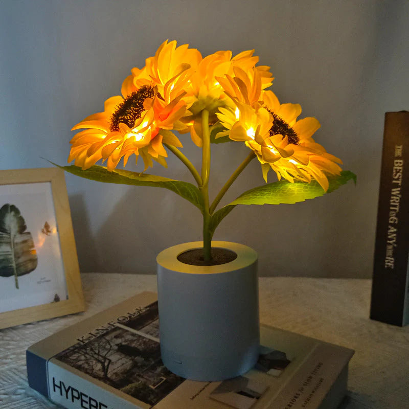 Sonnablum LED Tischlampe im Blütendesign – Tischleuchte – Ansicht 7 von 18