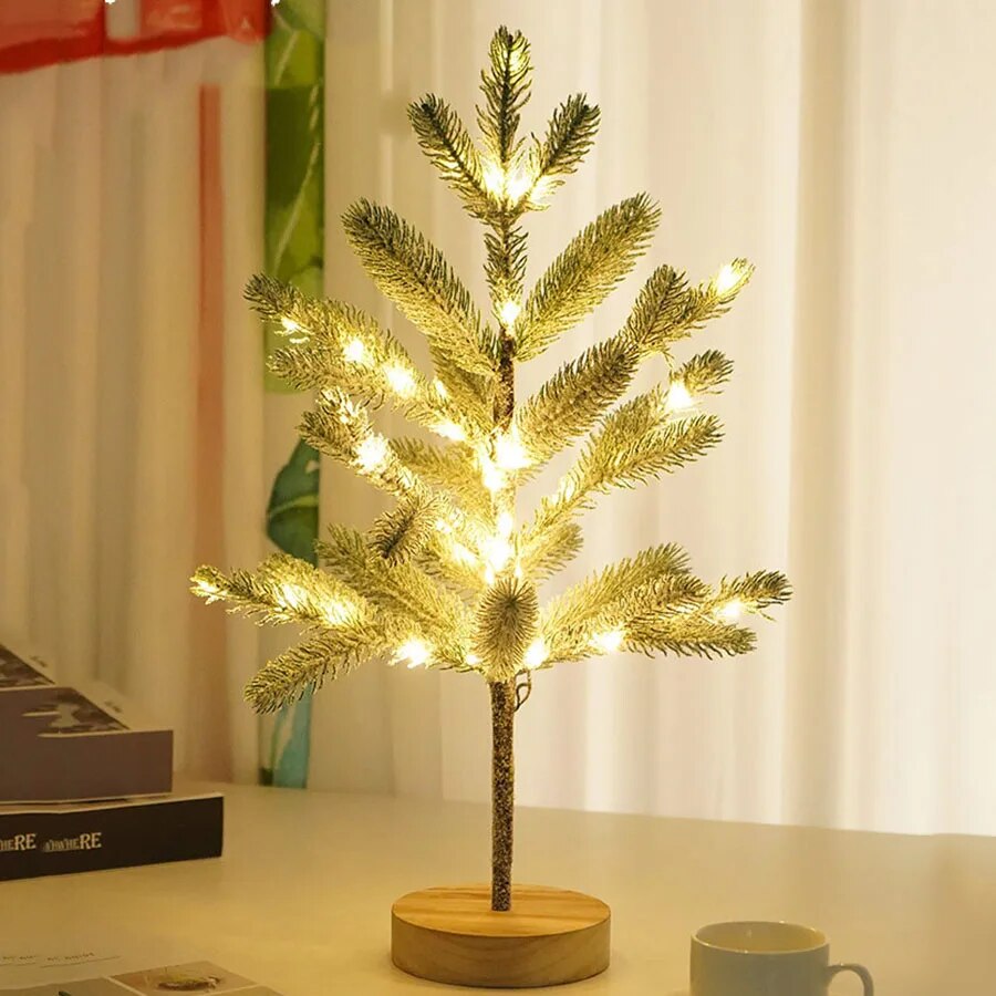 TwinkleGlow LED-Weihnachtsbaum mit Schneesockel – Weihnachtsbeleuchtung – Ansicht 2 von 5