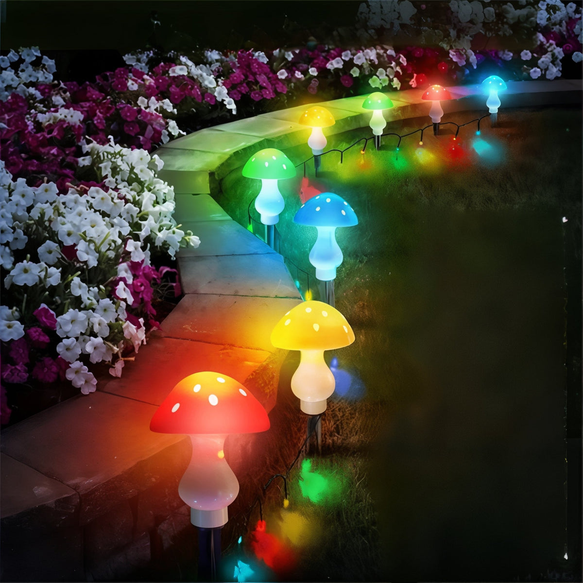 ShroomGlow Solar Pilzlampe für den Garten – Solarleuchte – Ansicht 3 von 7