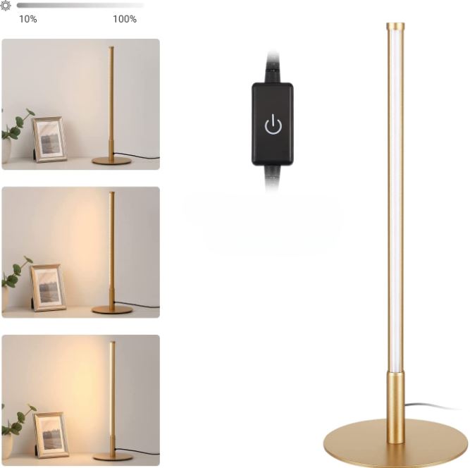 AureaGold Elegante LED-Tischlampe mit Touch-Dimmer – Schreibtischlampe – Ansicht 6 von 10