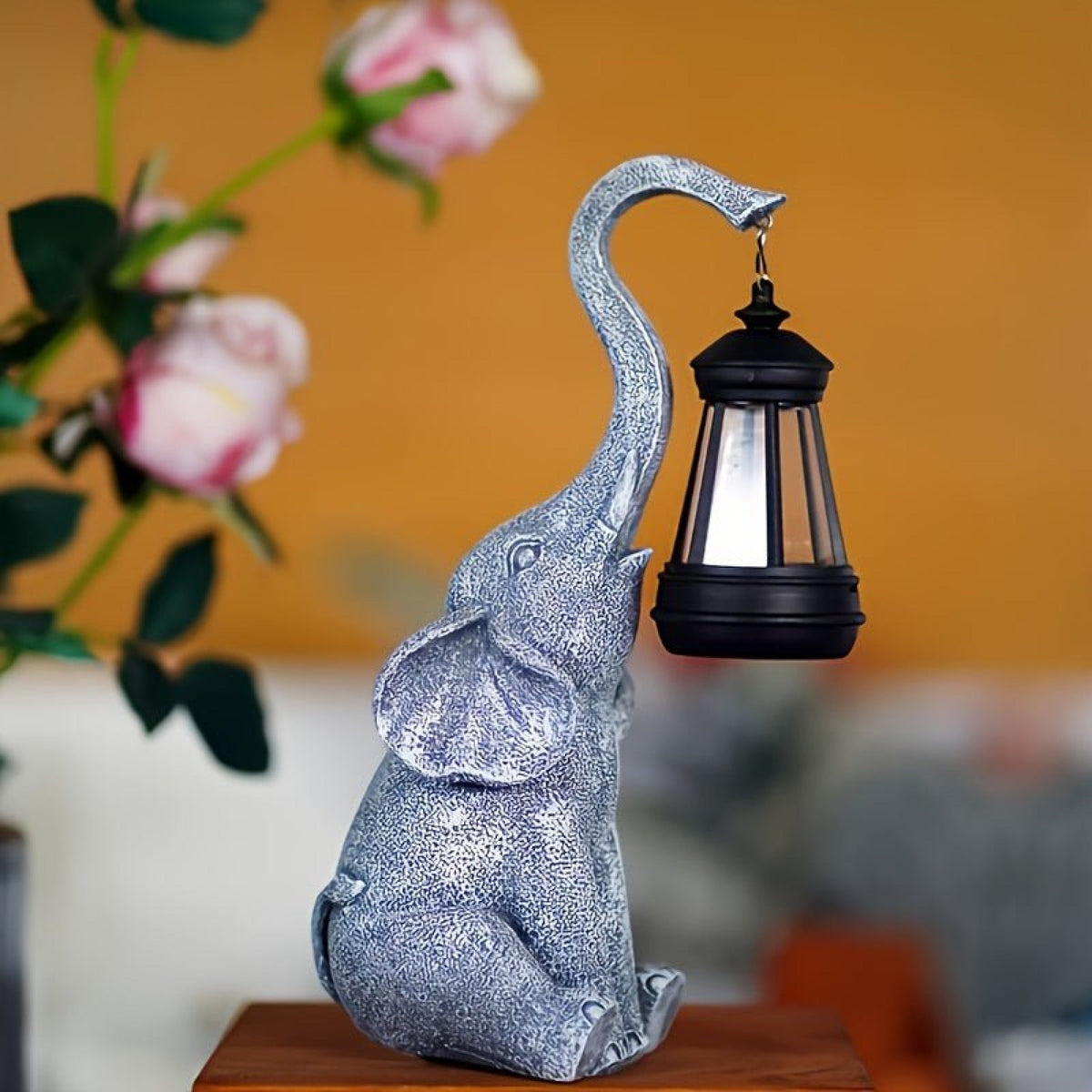 ElefantGlow Solar-Deko-Lampe mit Warmlicht – Dekoleuchte – Ansicht 5 von 5
