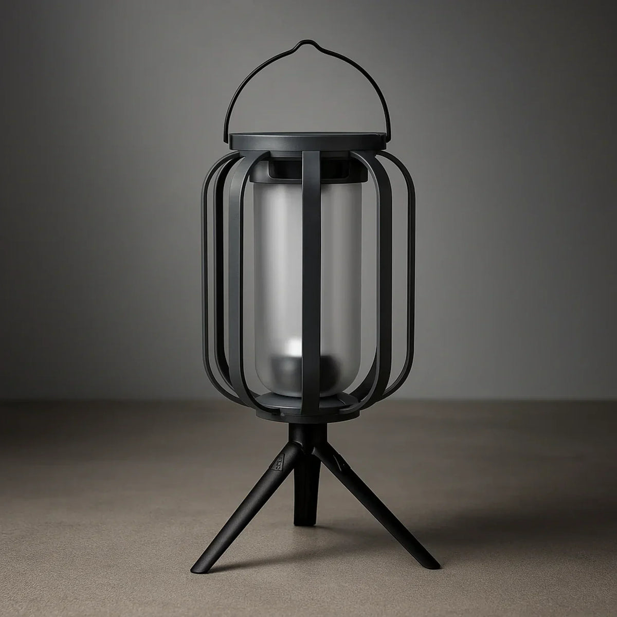 FlickerHaven Solar-Laterne im Vintage-Look mit Flammeneffekt – Solarleuchte aus Metall – Ansicht 4 von 6