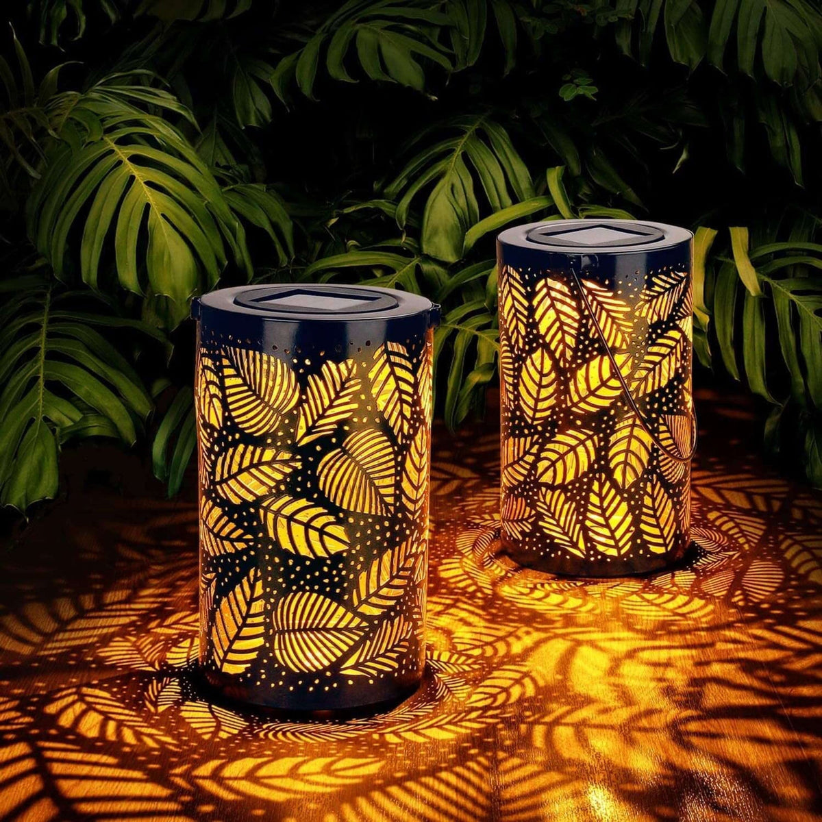 VerdaLux Kabellose Solarlampe im Blätterdesign für den Garten – Solarleuchte – Ansicht 9 von 12