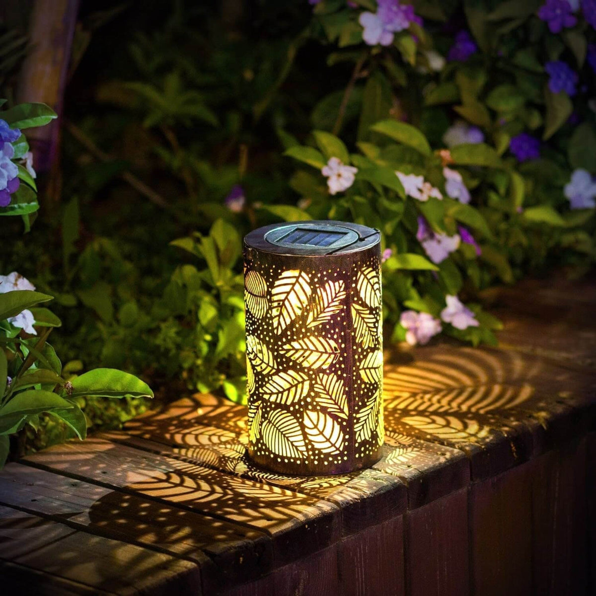 VerdaLux Kabellose Solarlampe im Blätterdesign für den Garten – Solarleuchte – Ansicht 7 von 12