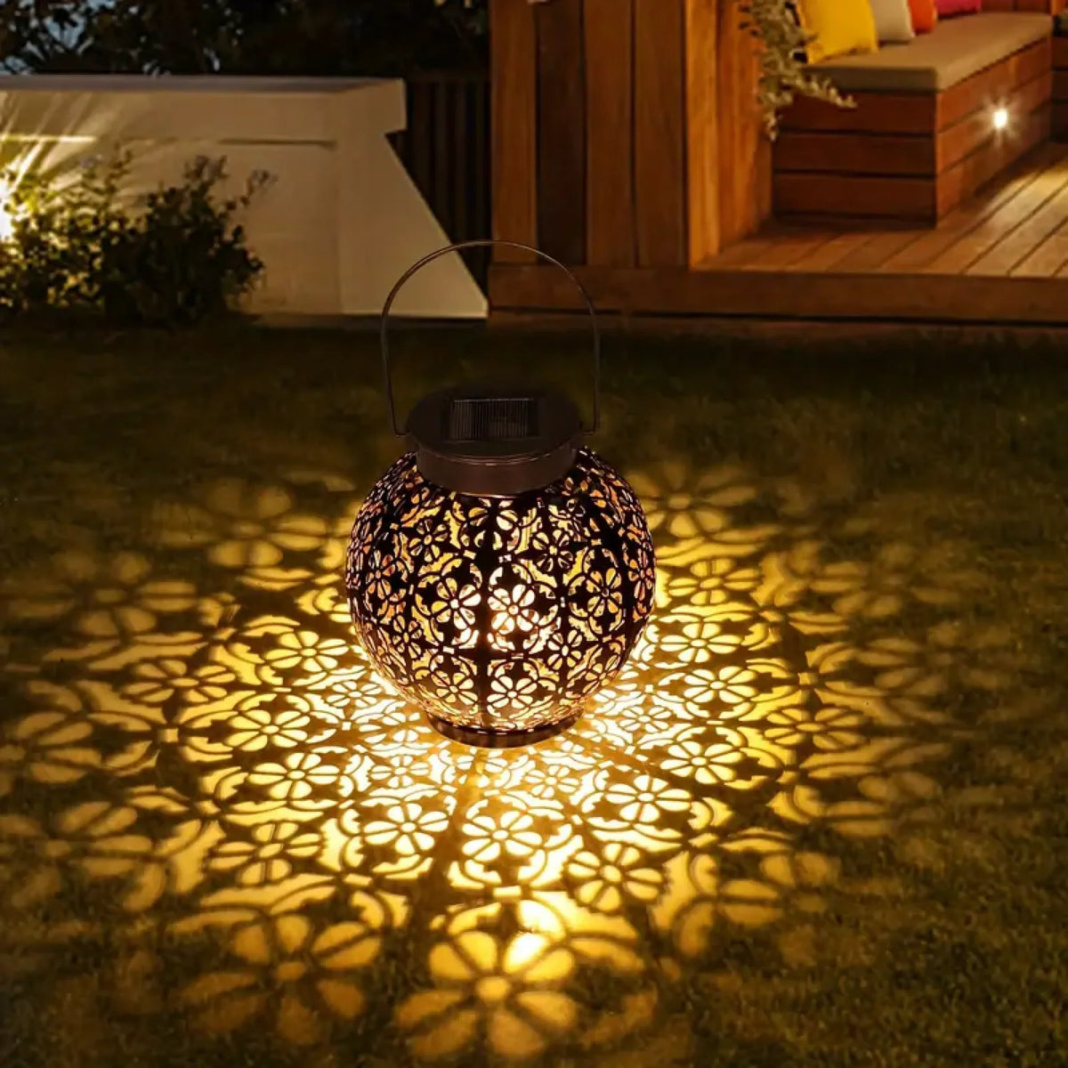 CorvaDawn Solar Gartenlampe im Retro-Design – Solarleuchte