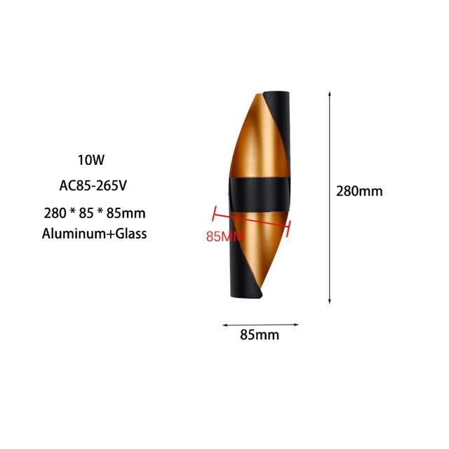 DuskFrame LED Außenwandleuchte mit Up & Down-Effekt – Ansicht 11 von 11