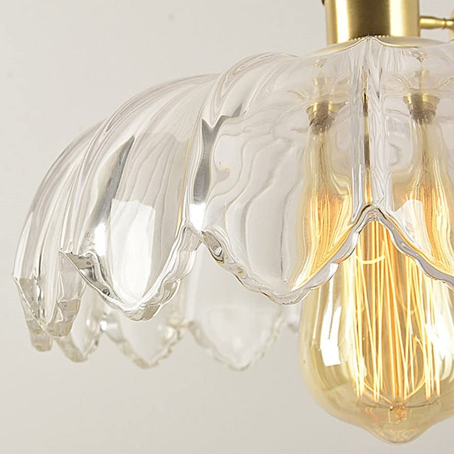 Lumessa Vintage Glas-Pendelleuchte im Blütendesign – Ansicht 16 von 21