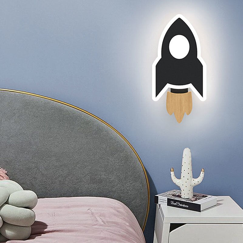 RocketGlow LED-Wandleuchte für Kinderzimmer aus Eisen – Ansicht 5 von 5