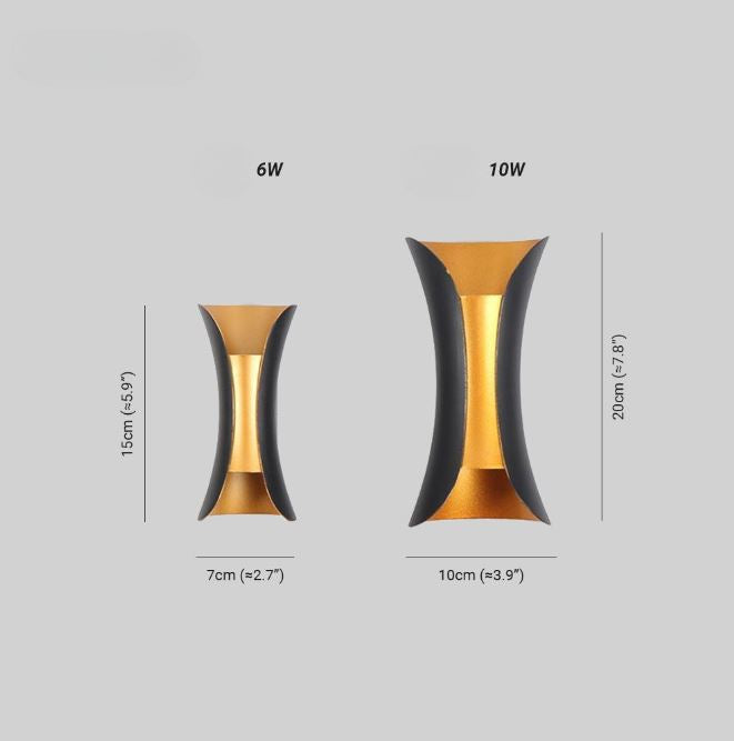 AmberLine Minimalistische LED-Wandleuchte für drinnen & draußen – Außenwandleuchte – Ansicht 19 von 19